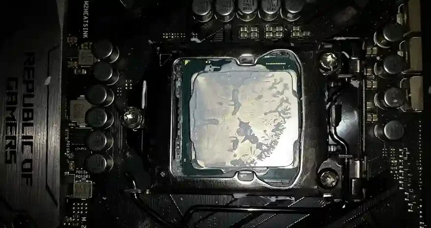 Incorrect Application Of Thermal Paste