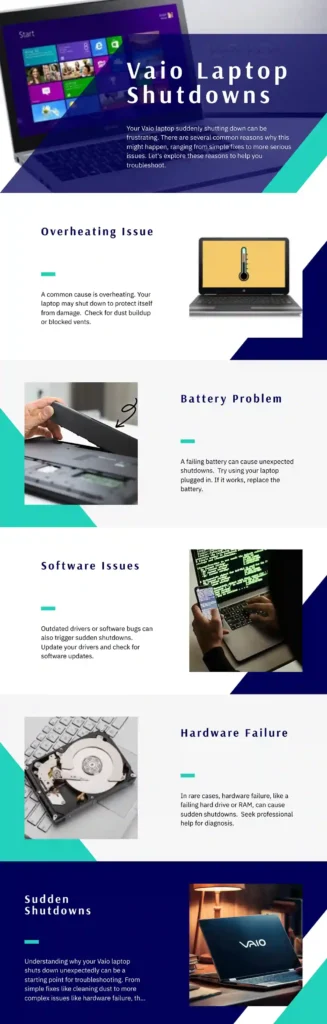 Infographic of Why Vaio Laptop Suddenly Shutdown?