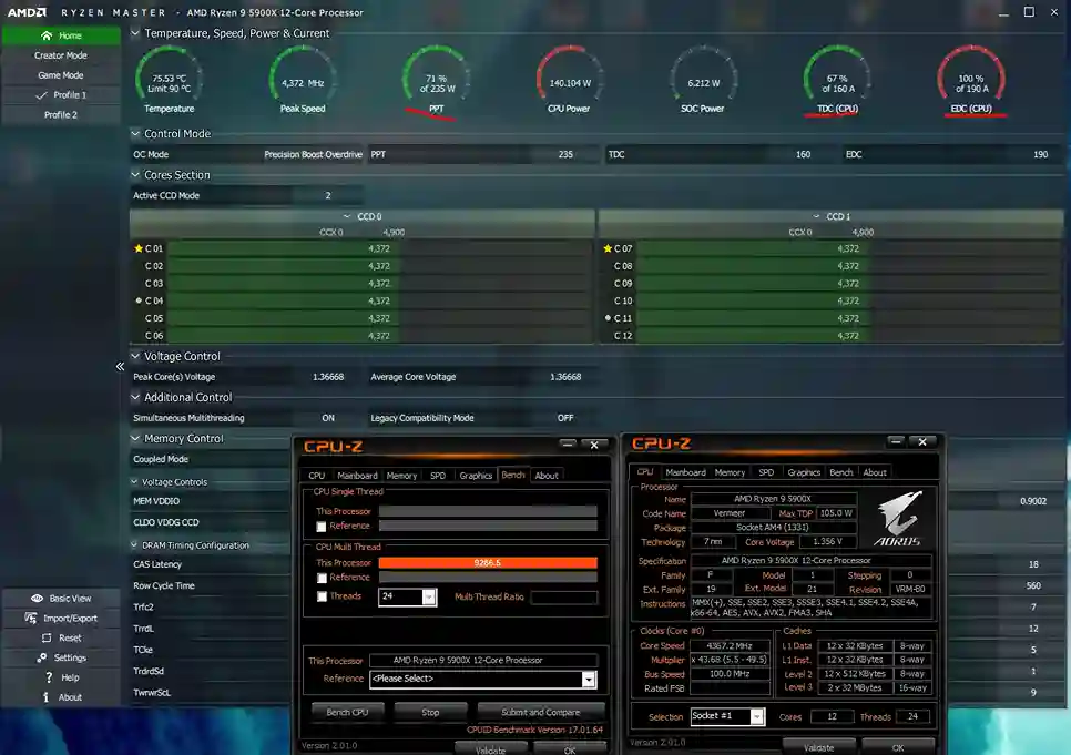 5800X Never Breaks 4.8GHz Single Core